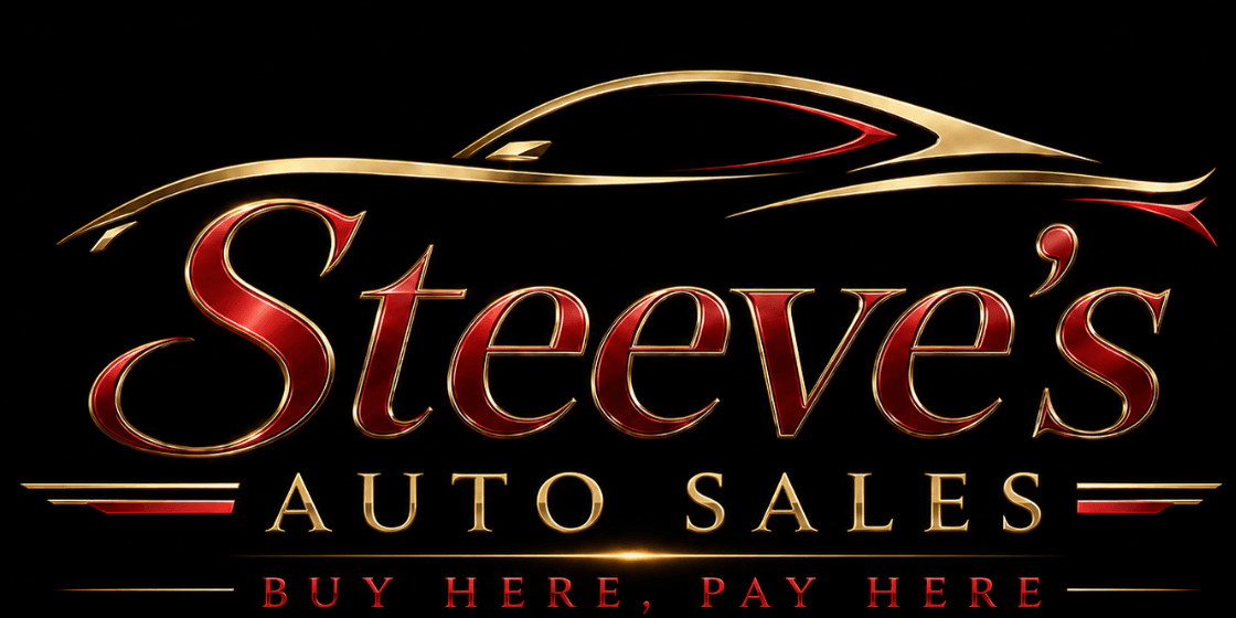 Steeve's Auto Sales official half-car silhouette logo